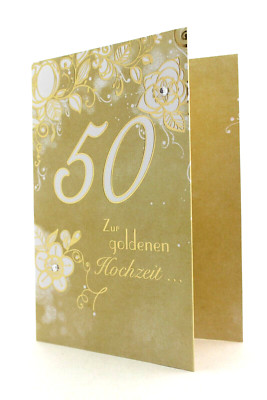 Hallmark Karte Goldene Hochzeit 50 Jahre Hochzeitstag Gruß- Karte Goldhochzeit