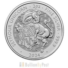 2024 Seymour Unicorn - Tudor Beasts 2oz Silver Coin