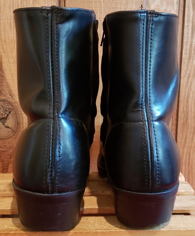 Laredo Leather Boots Mens 9.5 Wide Black Western Side Zip Long Haul Ankle 62001 Laredo 62001 for $139.99 Men main image 3