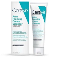 Cerave Acne Foaming Cream Face Cleanser 4% Benzoyl Peroxide -Fast Dispatch