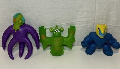 Heroes of Goo Jit Zu Galaxy Attack Air Vac Lot Of 3Orbitox, Thrash And Merculok