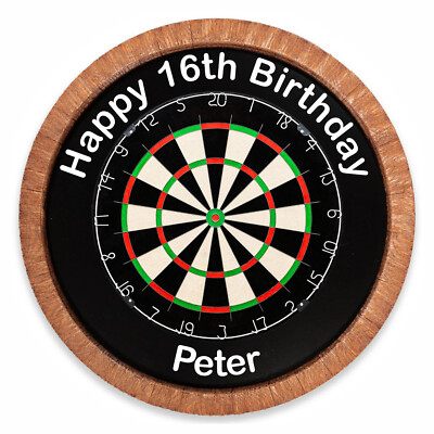 VORGESCHNITTEN 8 Zoll personalisiert essbar Dart Board Kuchen Topper - erhältlich in Waffel o