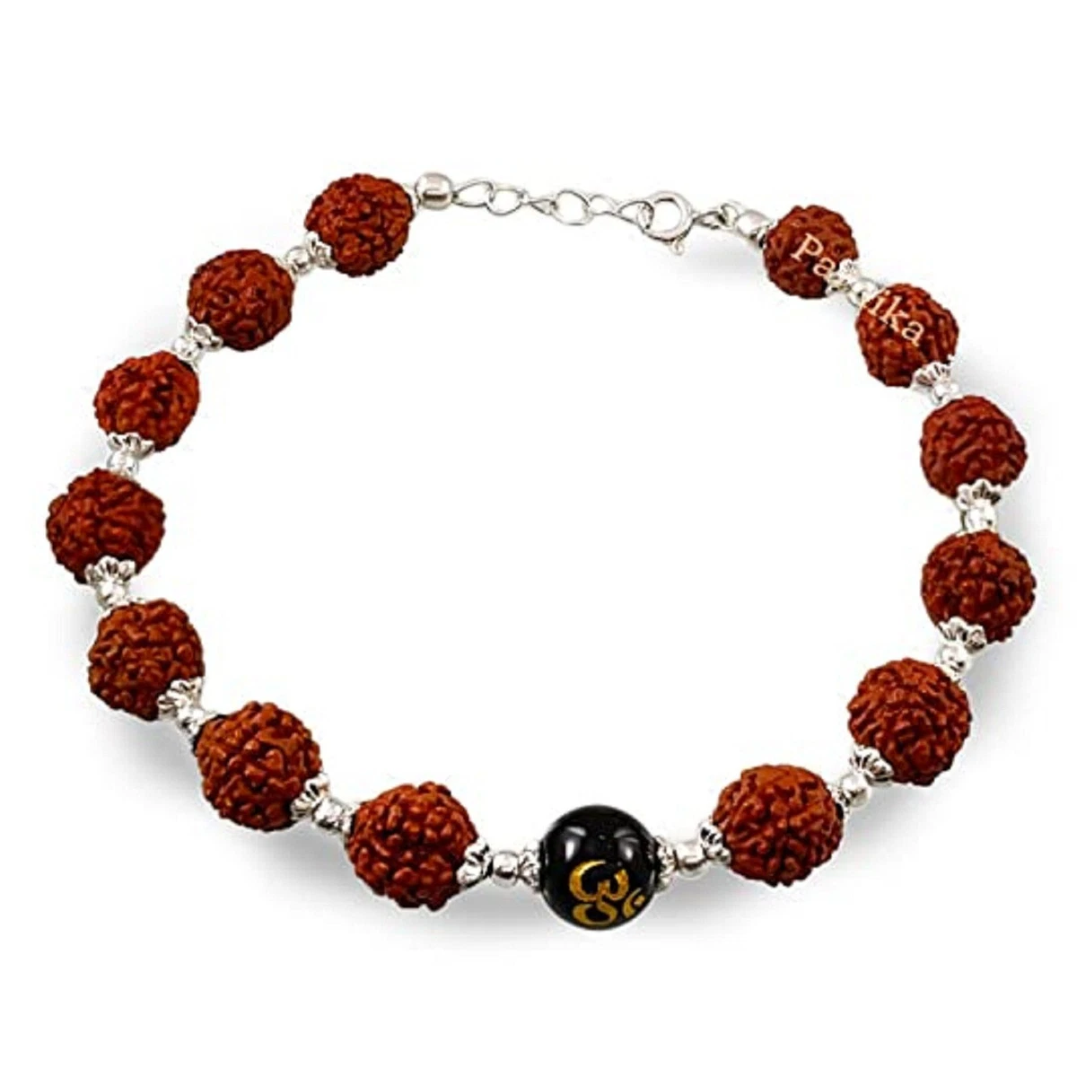 Silver coated shop rudraksha mala