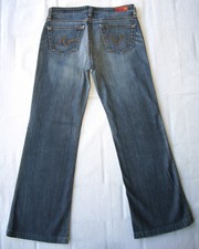 AG ADRIANO GOLDSCHMIED Angel Low Bootcut Jeans Sz 27 Run Big Sz 28 / 29 Fit L28