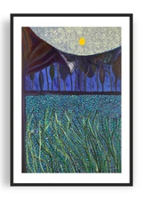 Matthew Wong - Night 1, Giclee Print, Landscape Poster, Large Wall Decor Gift