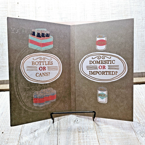 American Greetings Birthday Card 21st Twenty One Drinking Brown Gold Funny - Picture 5 of 14
