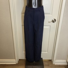 Cider Women's Wide Leg Drees Pants Dark Navy Blue Size Small-Brand New!