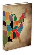 Stretchable Book Cover UNITED STATES Super Stretchy Re-use Washable 9"x11" NEW