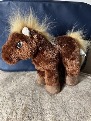 Webkinz Horse NO CODE Plush Stuffed Animal HM103 sparkle flaxen chocolate brown