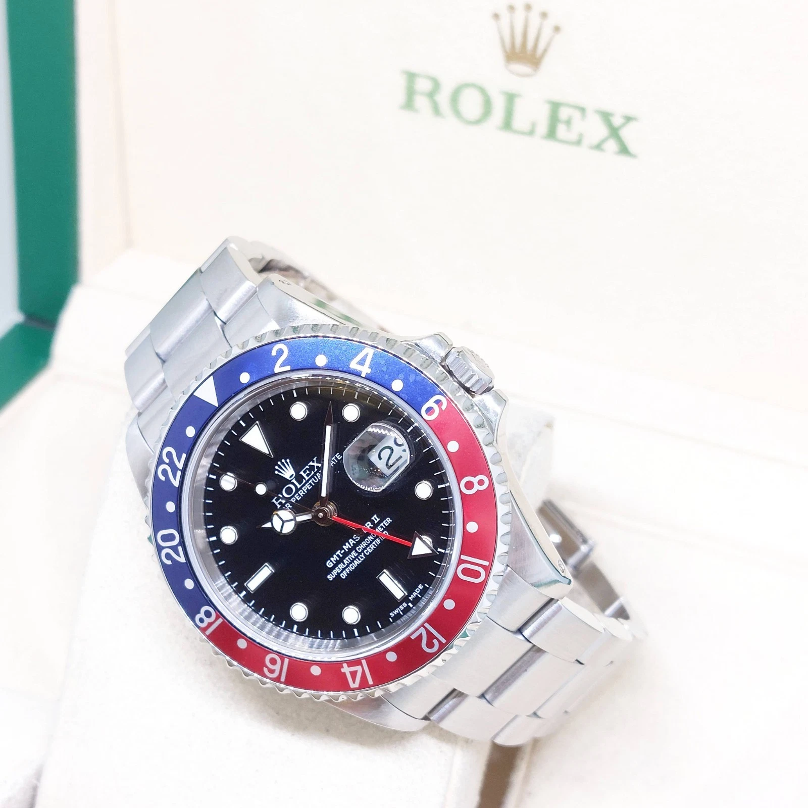 Rolex 40mm Black Dial GMT Master 2 Pepsi REF: 16710 (P series)