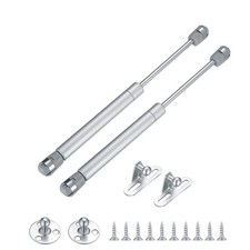 2 Pcs Gas Springs, 100N/22.5LB Struts Lift Supports, Shocks, Silver