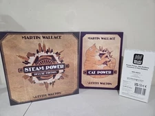 Steam Power Deluxe, Cat Power, Tile Holders - Board Game - Wallace Designs - NEW