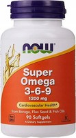 Now Foods Super Omega 3-6-9 Borretsch 90 Kapseln