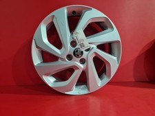 TOYOTA AYGO X MK1 2023 ALLOY WHEEL 17 INCH 8 SPOKE SILVER 42611YP460