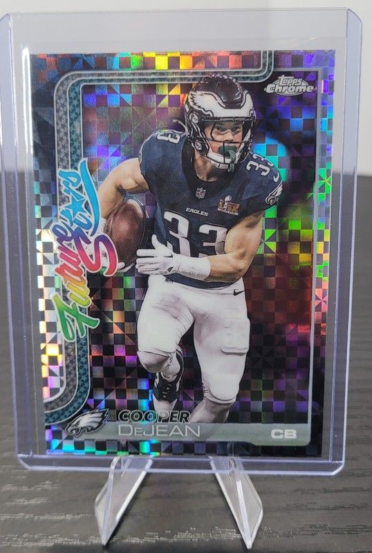 Topps Chrome Future Stars Cooper DeJean Eagles Xfractor