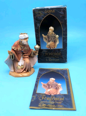 Vintage Fontanini Depose Italy Wise Man / King Gaspar #72515 5'' 1992 w/ BOX