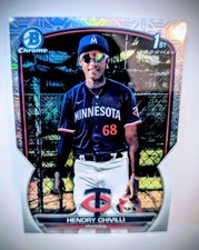 2023 Bowman Chrome 1st Prospect Hendry Chivilli Mojo Card #BCP-236