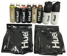 Huel Black Edition Kit Box x 10 Drinks Powder Meals Shaker Bottles Weight Health