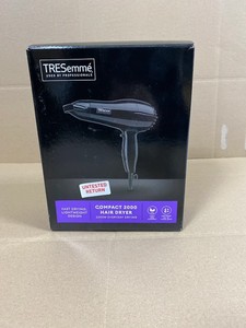 TRESemme Compact 2000W Haar DC Motor Trockner leicht & kompakt 2 Geschwindigkeiten schwarz