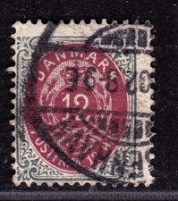 TIMBRE 1875-1903 DANEMARK N° 25-OBL (B)-VOIR SCAN R/V-