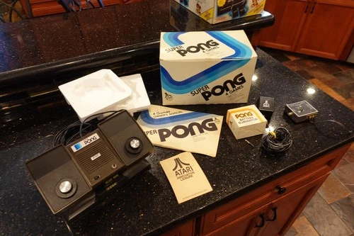 Vintage  Atari  SUPER  Pong type  tabletop Arcade video game TV console   MINT