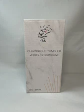 Chic & Tonic Champagne Tumbler 10 Oz Rose Gold Stainless Steel