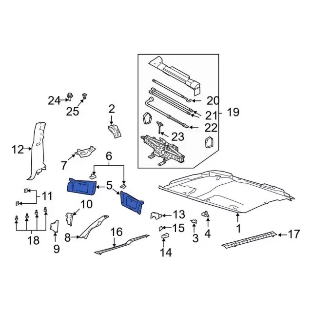 Parasol original Ford 2004-2008 F-150 4L3Z-1504104-BAB Foto 4 de 4