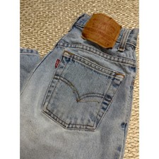Vintage Levis 550 Relaxed Fit Tapered Leg Jeans Size 5 JR M 26 Waist 1999 90's