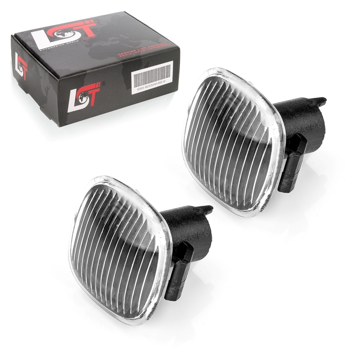 2x Indicator Side Light Black Clear for SEAT Cordoba Ibiza 6K Toledo
