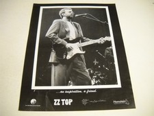 ERIC CLAPTON from ZZ TOP ...an inspiration, a friend 1993 Promo Display Ad