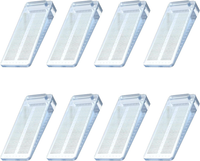 TüRstopper 8 StüCk Gummi Rutschfest Verstellbar Transparent