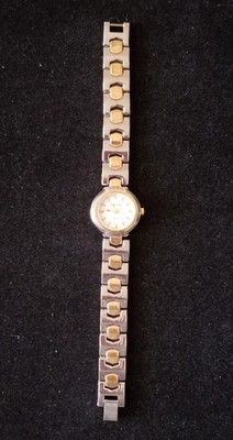 NWOT Nexus Two Tone Watch Water Resistant Link Band 7'' Max Size New Battery