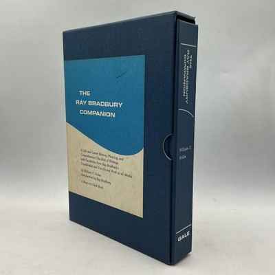 Vintage The Ray Bradbury Companion William F. Nolan Gale Blue HC Slipcase USA