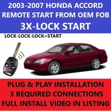 PLUG & PLAY REMOTE START 2003-2007 HONDA ACCORD