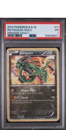 Rayquaza graded PSA 1 for sale on eBay
