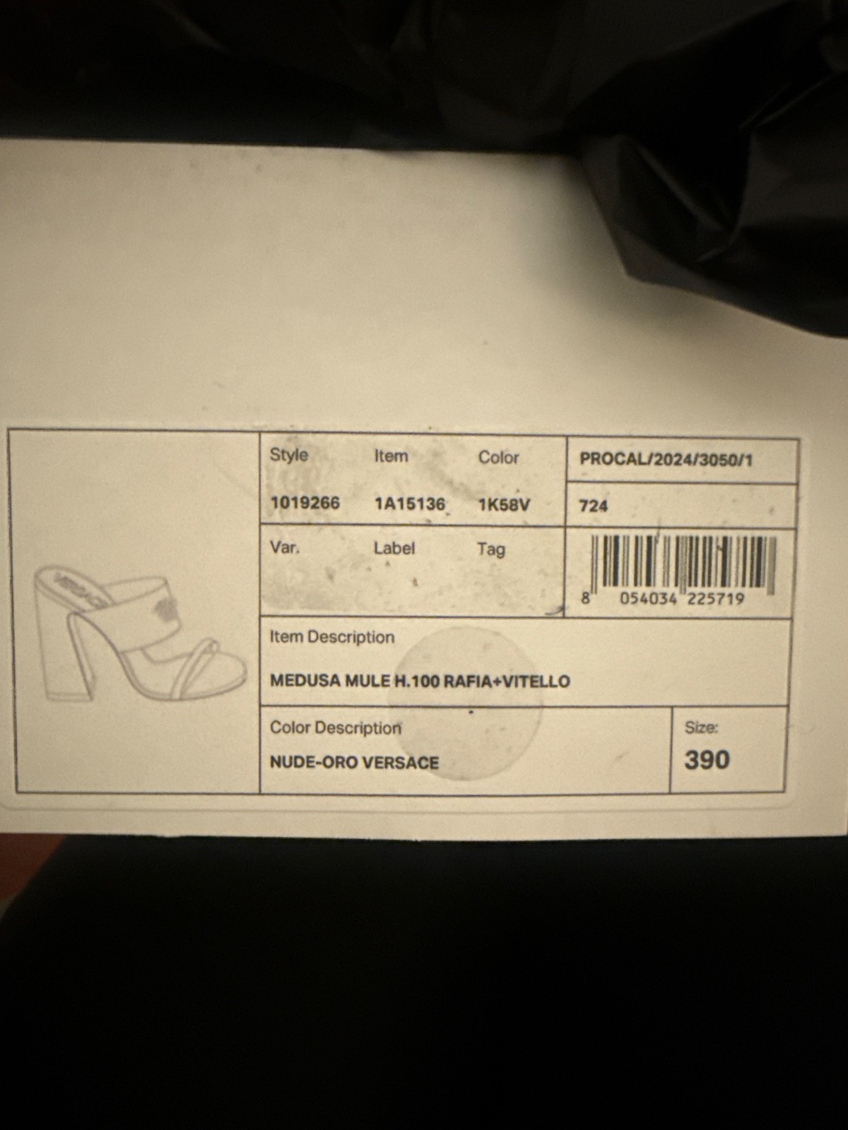 Versace Women's Gold Medusa Mules Shoes US8.5 IT 39 thumbnail 4