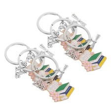24 pcs Class Of 2026 Graduation Keychains, Grad Cap Key Chains Inspirational