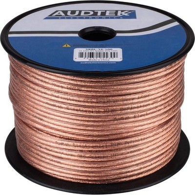 Audtek Electronics SPWA-16-100 16 AWG Speaker Wire 100 ft. Spool