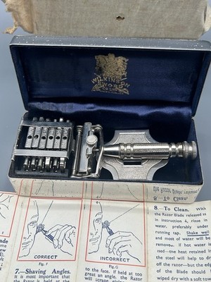 Wilkinson Sword Razor 7 Day  Vintage Complete Set England
