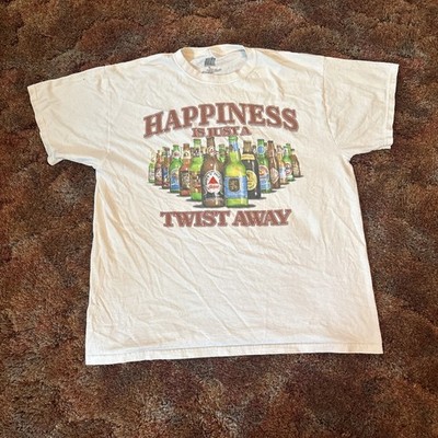 Vintage graphic apparel size XL happiness is just a twist away T-shirt