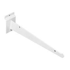 SSWBasics 10 Inch White Slatwall Accessories Shelf Bracket Pack of 10 - Durable