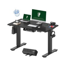 FLEXISPOT EN2 Whole-Piece Standing Desk with Clamp Power Strip, 48x24'' Elect...