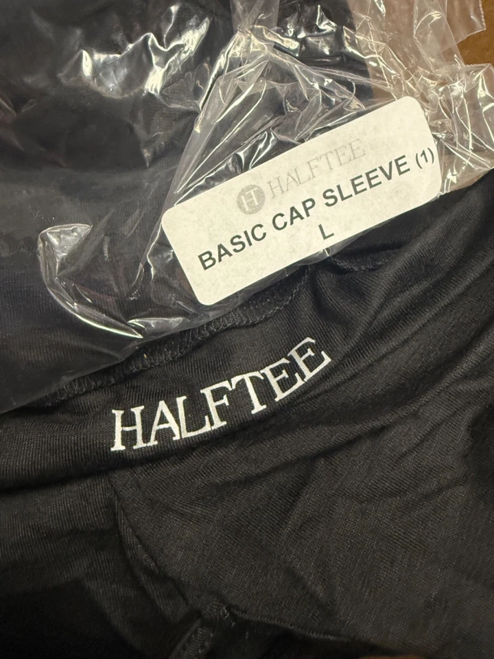 HalfTee сексуальный и классический черный основной крышка рукав бюстгальтер твердого эластичной маленький большой - Изображение 3 из 4