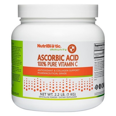 NutriBiotic Ascorbic Acid Vitamin C Powder, 2.2 Lb | Pharmaceutical Grade