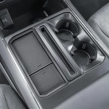 Center console organizer tray compatible with Ford F150 2021-2024, black