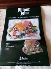Lilliput Lane Counted Cross Stitch Kit Waterside Mill LL04 pls see pics & read