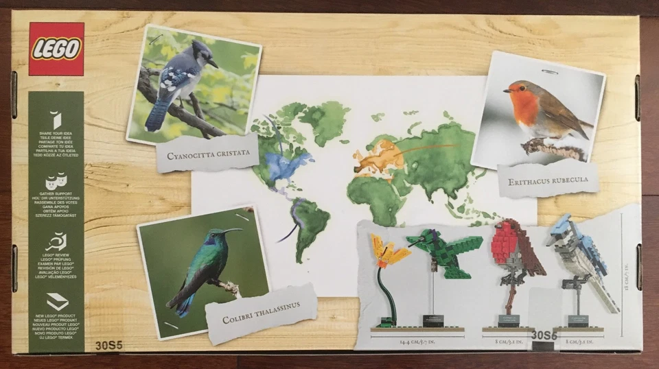 Nuevo LEGO Ideas #009 Juego de Pájaros 21301 Retirado Robin Azul Jay Colibrí Foto 2 de 4
