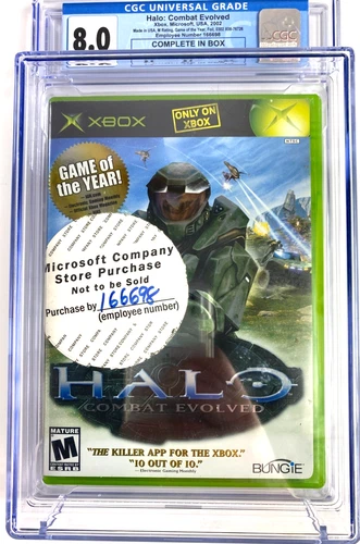 Halo: Combat Evolved CGC Grade 8.0 (Microsoft Xbox 2001) Employee Foil Purchase