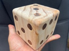 Large Giant Jumbo Wood Die Dice Set Casino Board Games Heavy Duty Thick Solid