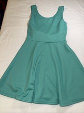 VTG Wet Seal Women's Y2K Summer Dress Size Small Teal With Bow In Back